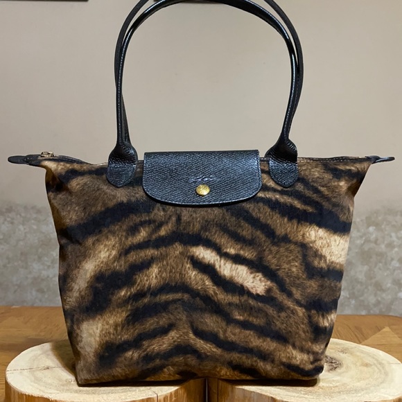 Longchamp Handbags - LONGCHAMP Rare Ltd Ed Le Pliage Tigre …